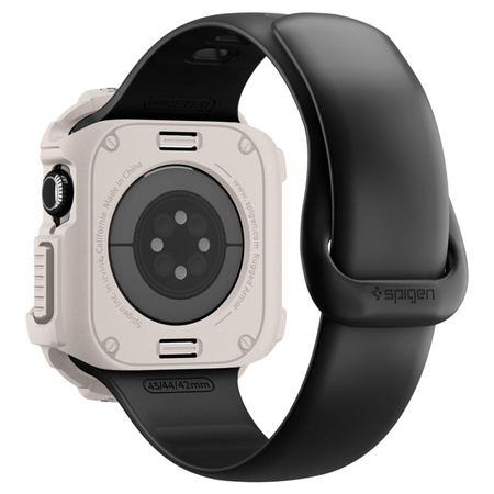 Spigen Rugged Armor V2 - Gehäuse für Apple Watch 10 / 11 42 mm (Sandbeige)