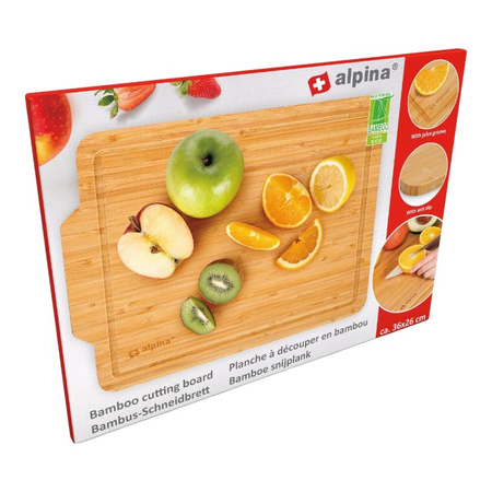 Alpina - Tagliere in legno di bambù 36x26 cm