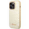 Guess Croco Collection - Coque pour iPhone 14 Pro (Or)