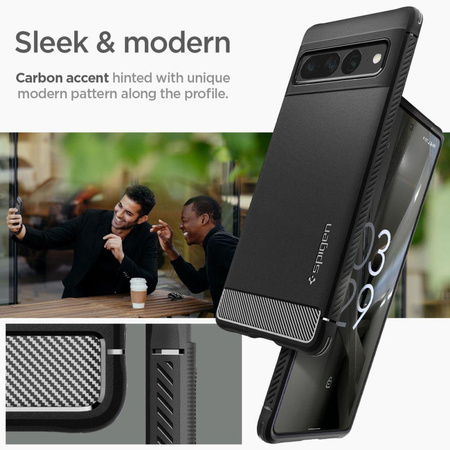 Spigen Rugged Armor - Case for Google Pixel 7 Pro (Black)