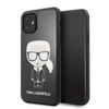 Karl Lagerfeld Double Layer Glitter Iconic - iPhone 11 Tasche (schwarz)