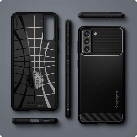Spigen Rugged Armor - tok Samsung Galaxy S21 5G (fekete)