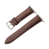 Crong Noble Band - Természetes bőrszíj Apple Watch 44/45/46/49 mm-es órához (Espresso)