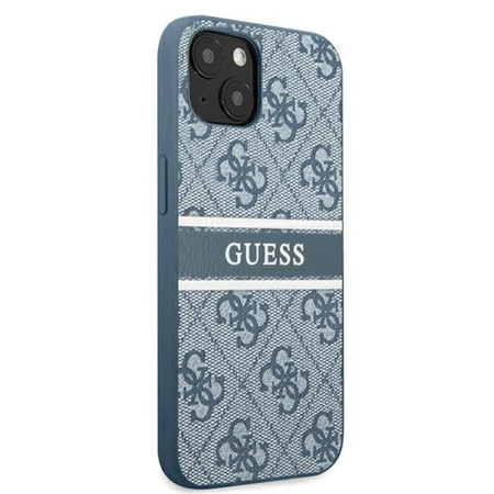 Guess 4G nyomtatott csíkos - iPhone 13 Mini tok (kék)