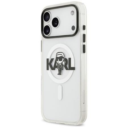 Karl Lagerfeld IML Karl Sketch Logo MagSafe - Pouzdro iPhone 17 Pro Max (průhledné)