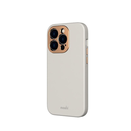 Moshi Napa Slim MagSafe - Bőr tok iPhone 14 Pro készülékhez (szürke)
