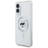 Karl Lagerfeld Button Choupette Head Printed Logo MagSafe – Hülle für Samsung Galaxy S25 Edge (weiß)