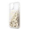 Guess Liquid Glitter Circle Logo - iPhone 11 Pro Tasche (Gold)