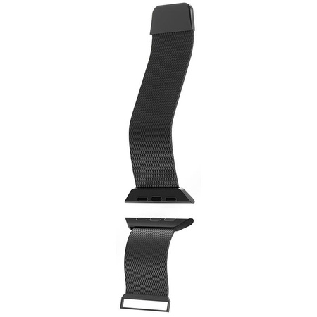 Puro Milanese Magnetic Band - Bracelet en acier inoxydable pour Apple Watch 38/40/41 mm (noir)