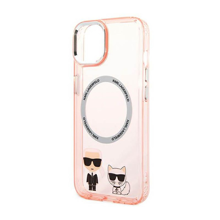 Karl Lagerfeld Karl & Choupette Aluminum MagSafe - iPhone 14 Plus Case (pink)