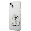 Karl Lagerfeld Choupette Fun - pouzdro pro iPhone 13 Mini (průhledné)