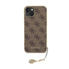 Guess 4G Charms Collection - Coque pour iPhone 15 (marron)