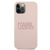 Karl Lagerfeld Silikon Stack Logo - iPhone 12 / iPhone 12 Pro Tasche (rosa)