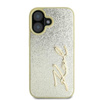 Karl Lagerfeld Metal Signature - pouzdro pro iPhone 16 (zlaté)