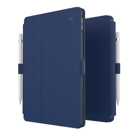Speck Balance Folio - Etui iPad 10.2” 9 (2021) / 8 (2020) / 7 (2019) z powłoką MICROBAN (Coastal Blue/Charcoal Grey)