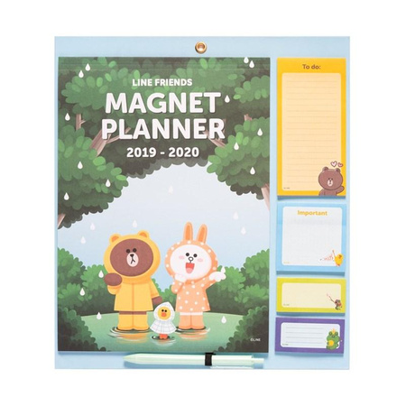 LINE FRIENDS - Magnetischer Planer (30 x 34 cm)