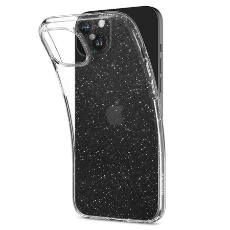 Spigen Liquid Crystal Glitter - Coque pour iPhone 15 (Transparent)