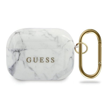 Guess Marble - Étui Airpods Pro (blanc)