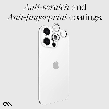 Case-Mate Aluminium Ring Objektivschutz - Schutzglas für das Kameraobjektiv für iPhone 16 Pro / iPhone 16 Pro Max (Twinkle)