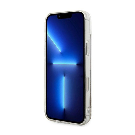 Guess Liquid Glitter Charms - Hülle für iPhone 14 Plus (Gold)