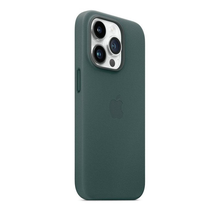 Apple Leather Case - Étui en cuir avec MagSafe pour iPhone 14 Pro (vert forêt)