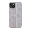 Guess 4G Printed Stripes MagSafe - iPhone 14 Case (Pink)