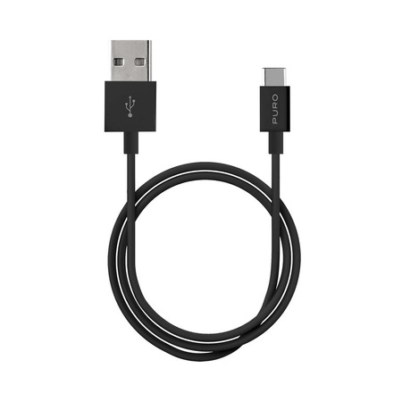 PURO White - Câble de connexion USB-A / USB-C 1 m (noir)