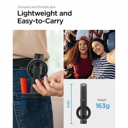 Spigen S570W MagSafe Bluetooth Selfie Stick állvány - okostelefon állvány / szelfibot tartó (fekete)