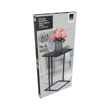 Arti Casa - Table d'appoint, aide 58 cm (noir)