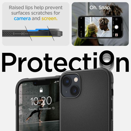 Spigen Rugged Armor MagSafe - Coque pour iPhone 15 Plus / iPhone 14 Plus (Noir)
