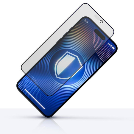 3mk HardGlass Matt Max Privacy - matt edzett üveg adatvédelmi szűrővel iPhone 16 / iPhone 15 készülékhez