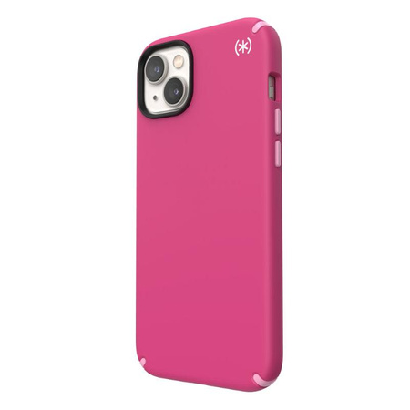 Speck Presidio2 Pro - Antibacterial iPhone 14 Plus Case (Digitalpink / Blossompink / White)