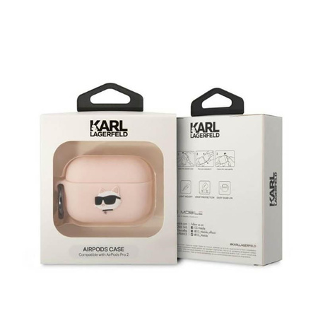 Karl Lagerfeld Silicone NFT Choupette Head 3D - AirPods Pro 2-Hülle (rosa)