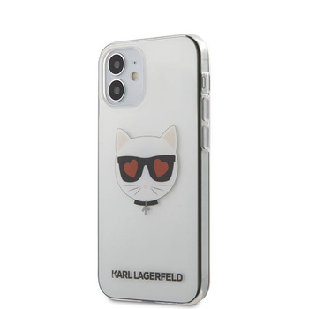 Karl Lagerfeld Choupette Head Heart - Coque iPhone 12 Mini (Transparente)