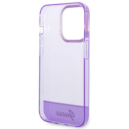Guess Translucent - Etui iPhone 14 Pro (fioletowy)
