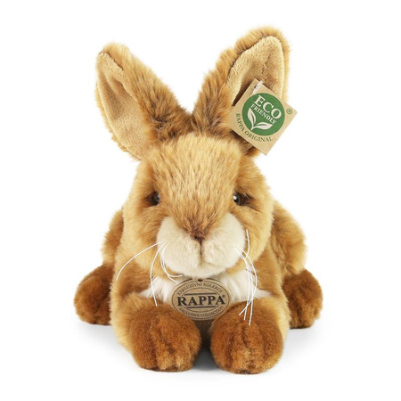 Rappa - Mascotte realistica in peluche Coniglio 23 cm Ecologico