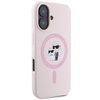 Karl Lagerfeld Silicone Karl & Choupette Ring MagSafe - iPhone 16 Plus Case (pink)