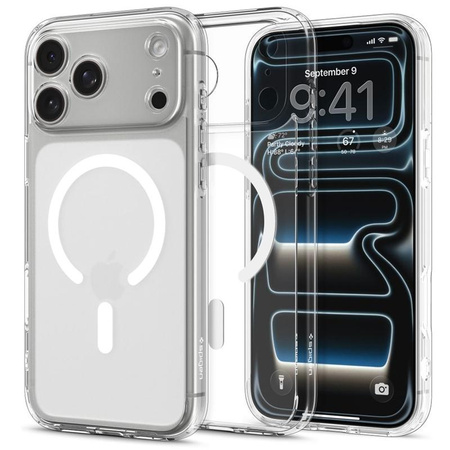 ETUI DO IPHONE 17 PRO do MAGSAFE SPIGEN ULTRA HYBRID ORYGINALNE BEZBARWNE