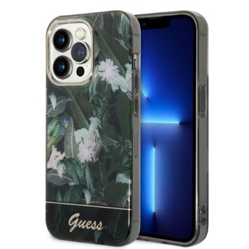 Guess Jungle Case - iPhone 14 Pro Max Tasche (grün)