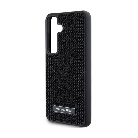 Karl Lagerfeld Rhinestone Metal Logo - Samsung Galaxy S24+ Case (black)