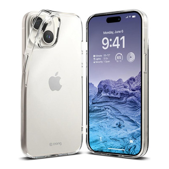 Crong Crystal Slim Cover - iPhone 15 Plus tok (átlátszó)