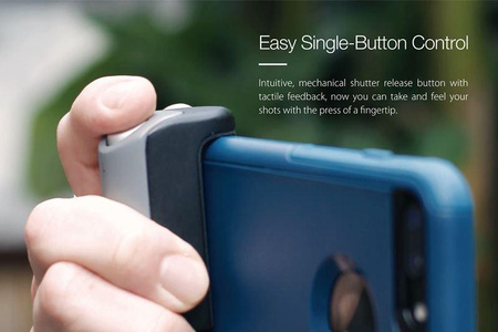 Just Mobile ShutterGrip - Bluetooth držák na fotografie se spouští pro iOS/Android (zlatý)