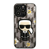 Karl Lagerfeld Iconic Karl Flower - Coque iPhone 13 Pro Max (gris)