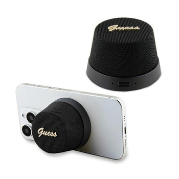 Guess Magnetic Script Metal Logo - Bluetooth speaker V5.3 (black)