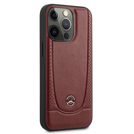 Mercedes Leather Urban Line - iPhone 13 Pro Max Case (red)