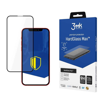 3mk HardGlass Max - Tvrzené sklo pro iPhone 13 / iPhone 13 Pro (černé)
