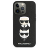 Karl Lagerfeld Saffiano Karl & Choupette Embossed Heads - iPhone 13 Pro Case (black)