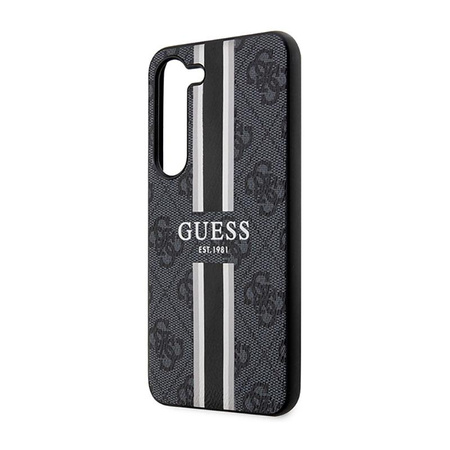 Pouzdro Guess 4G s potiskem pruhů - Samsung Galaxy S23+ (černé)
