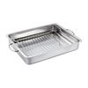 Küchenprofi Style - Steel baking dish with grate 40×31.5×6.5 cm