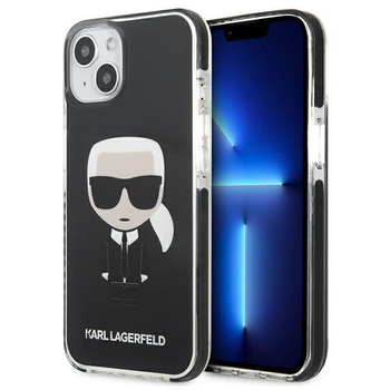 Karl Lagerfeld Fullbody Ikonik - Coque pour iPhone 13 mini (Noir)